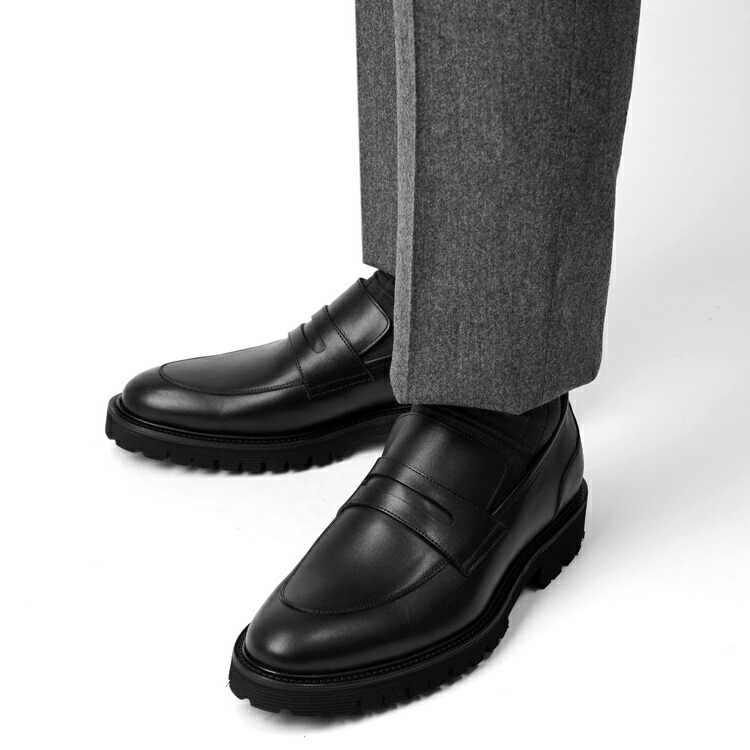 Pertini ペルティニ ローファー Easyライン ラバーソール 212m ブラック ドレスシューズ 革靴 ビジネスシューズ メンズ スペイン Csg Com Py