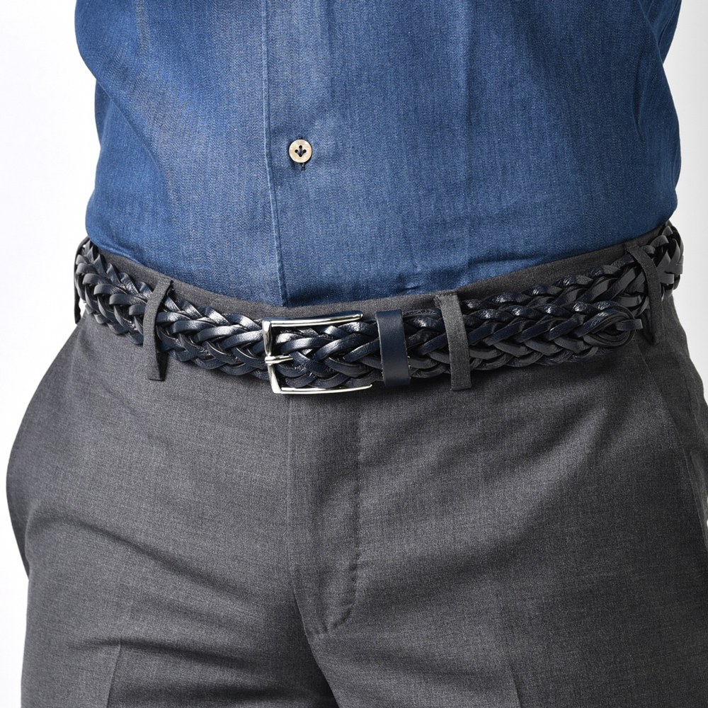 ネイビー ベルト メンズ Grandpere ビジネス 3 0cm幅 カーフメッシュベルト バッグ 小物 ブランド雑貨 G256 ネイビー 3 0cm幅 サドラーズ イタリア屈指のベルト専門メゾンが造る上質カーフメッシュベルト イタリア 3 0cm幅 Saddler S 正規通販 の