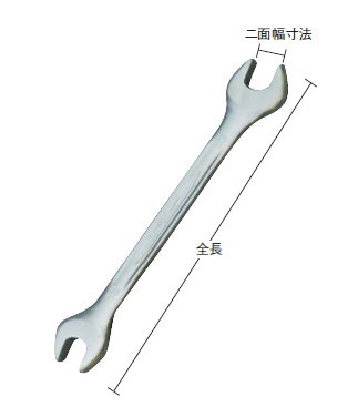 BAHCO(バーコ) 両口スパナ 41.0×46.0 全長:400mm