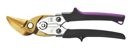 BESSEY（ベッセイ） 上塗り延べ金ハサミ 直刃、左曲線状の形遣りかた