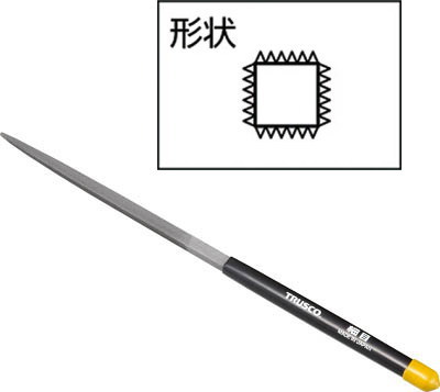 TRUSCO(トラスコ)角ヤスリセット 所せまい 全長170 12本組