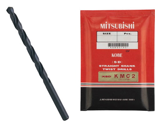三菱マテリアル ステンレス鋼用引っ切り無いせん孔機 10本入（袋入手合い） 4.6×56×86粍