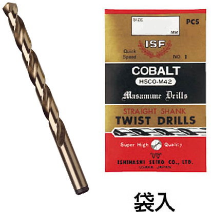 イシハシ精工　 コバルト正宗ドリル　 5本入（袋タイプ）　 10.4×98.0×133.0mm
