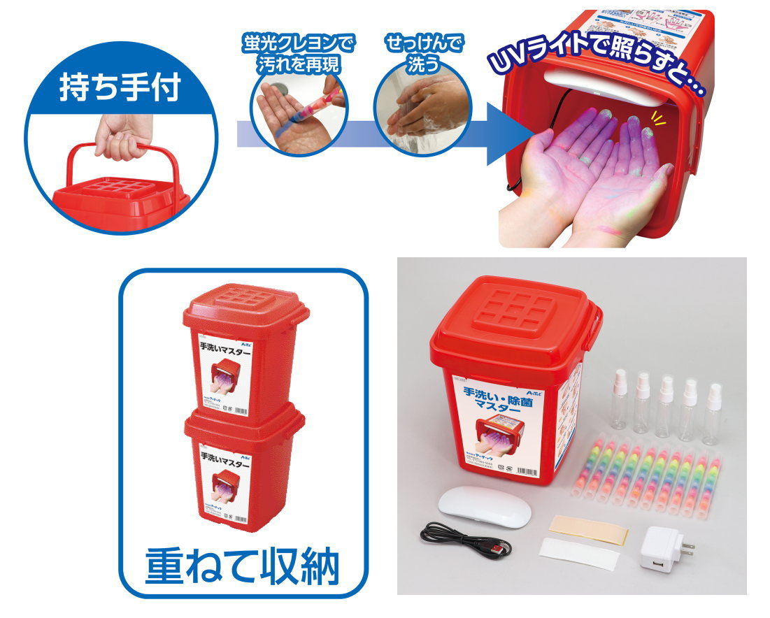手洗い・除菌マスター　　 手洗い指導マニュアル付き