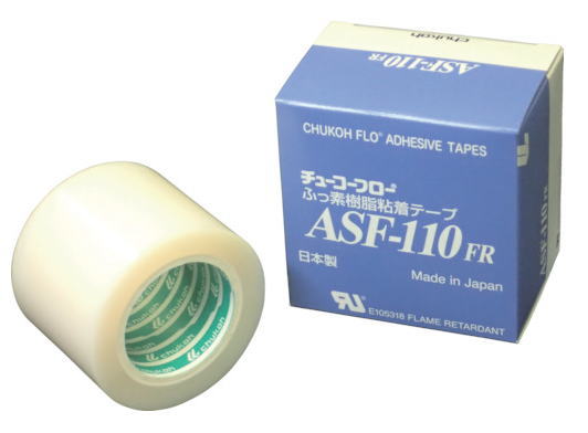 チューコーフロー　 フッ素樹脂粘着テープ　 50mm幅×10m長×0.13mm厚　 ASF110FR-13X50