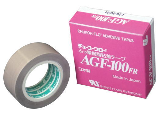 チューコーフロー　 フッ素樹脂粘着テープ　 25mm幅×10m長×0.15mm厚　 AGF100FR-15X25