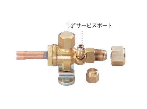 TASCO（タスコ） サービスポート付ボールバルブ(R404A/R407C用)　 1/2\