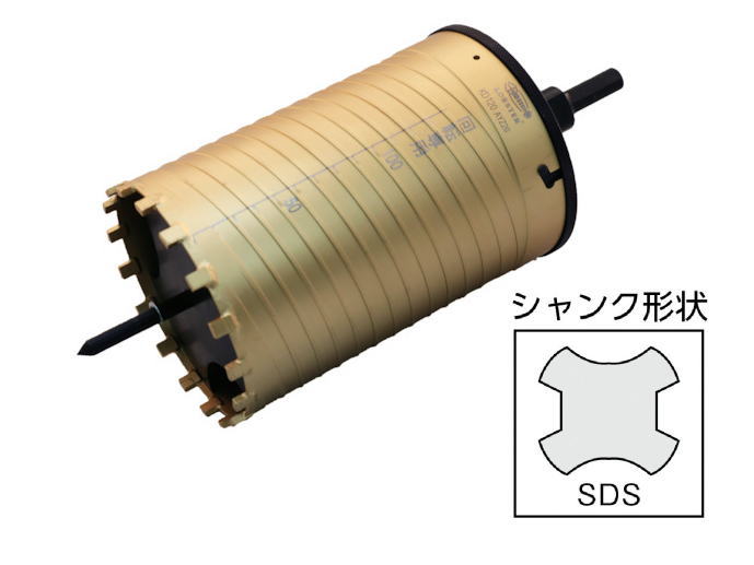LOBSTER(ロブテックス)　ダイヤモンドコアドリル　(SDSシャンク)　120mm｜工具のお店　モンジュＳＨＯＰ
