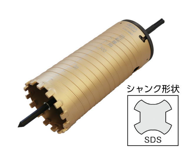 LOBSTER(ロブテックス) ダイヤモンドコアドリル (SDSシャンク) 80mm