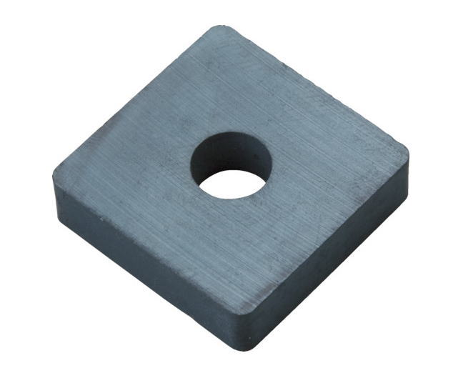 TRUSCO(トラスコ) フェライト磁石　角型（穴有り）　 40×40×10.0mm厚　 10個入