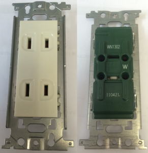 楽天市場】【Panasonic】埋込ダブルコンセント(AC15A125V)WN1302