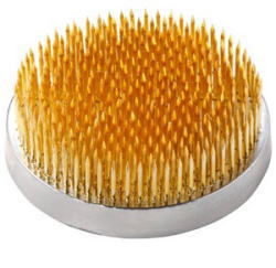 石崎剣山製作所 草花用極密厚台(丸) Φ110mm極密厚台628(ゴム付) 真鍮針