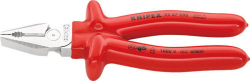 KNIPEX(クニペックス)　 強力絶縁ペンチ　1000V　 225mm　0207-225