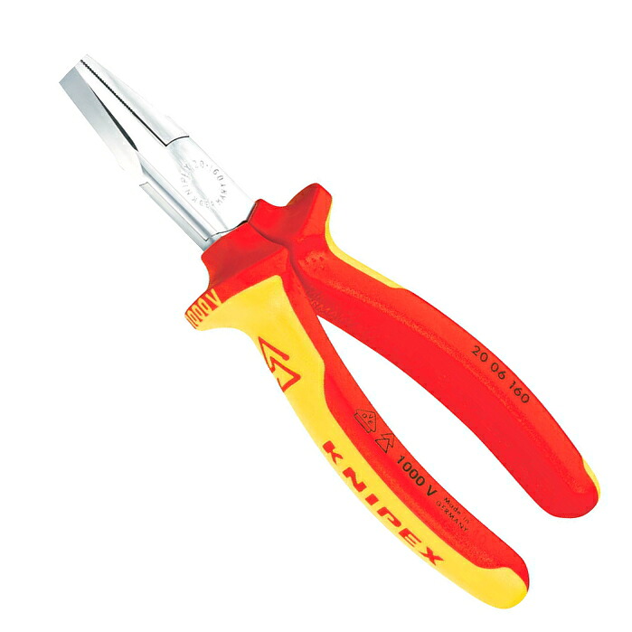 KNIPEX(クニペックス)　 絶縁平ペンチ　1000V　 2006-160