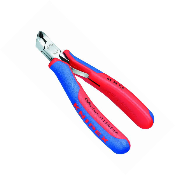 KNIPEX(クニペックス)　エレクトロニクスエンドカッティングニッパー　切断面：小さい傘状 6442-115｜工具のお店　モンジュＳＨＯＰ