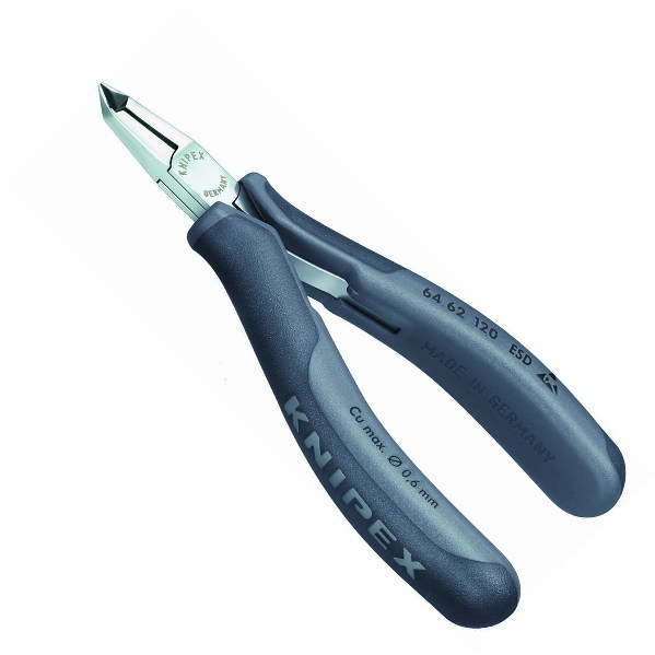 KNIPEX(クニペックス) ESDエレクトロニクスエンドカッティングニッパー 65° 6462-120ESD