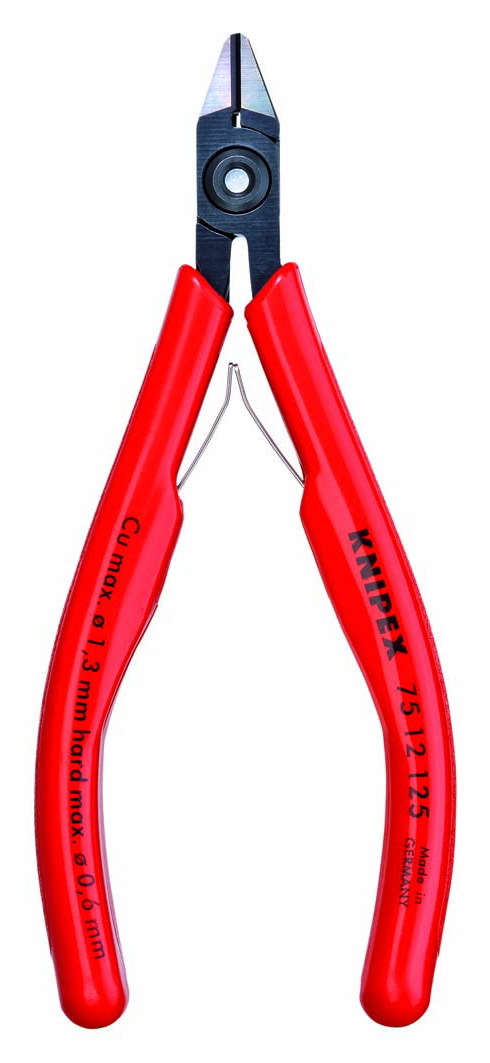 KNIPEX(クニペックス)　エレクトロニクスニッパー(SB)　7512-125｜工具のお店　モンジュＳＨＯＰ