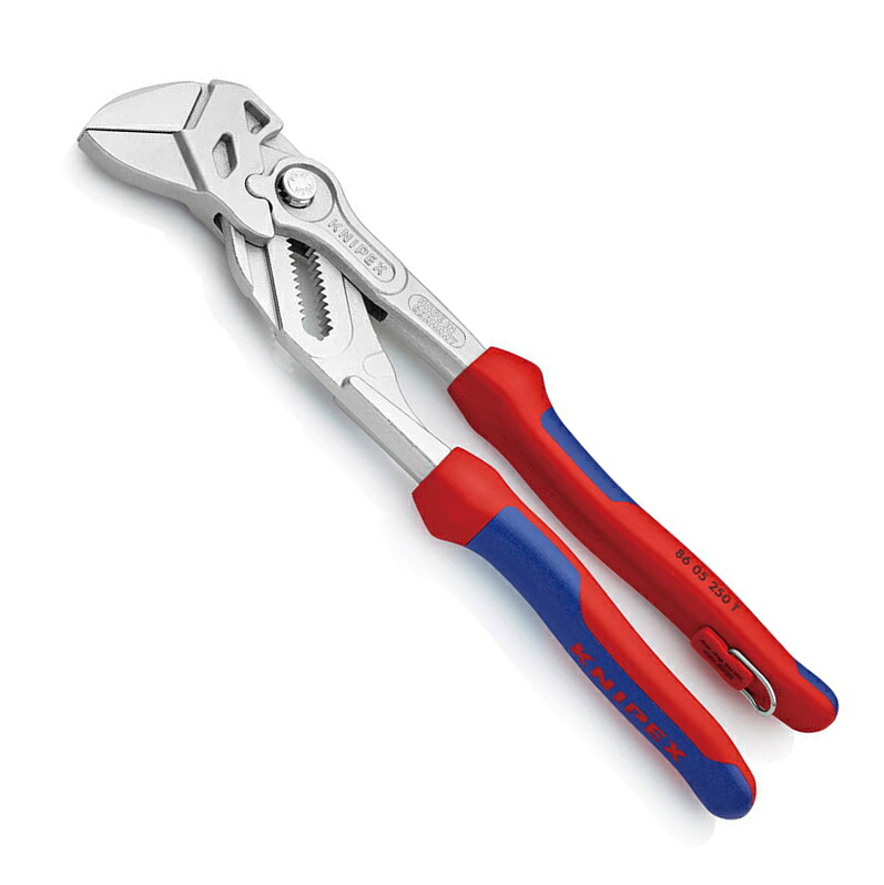 KNIPEX(クニペックス)　プライヤーレンチ(SB)　落下防止　8605-250TBK｜工具のお店　モンジュＳＨＯＰ