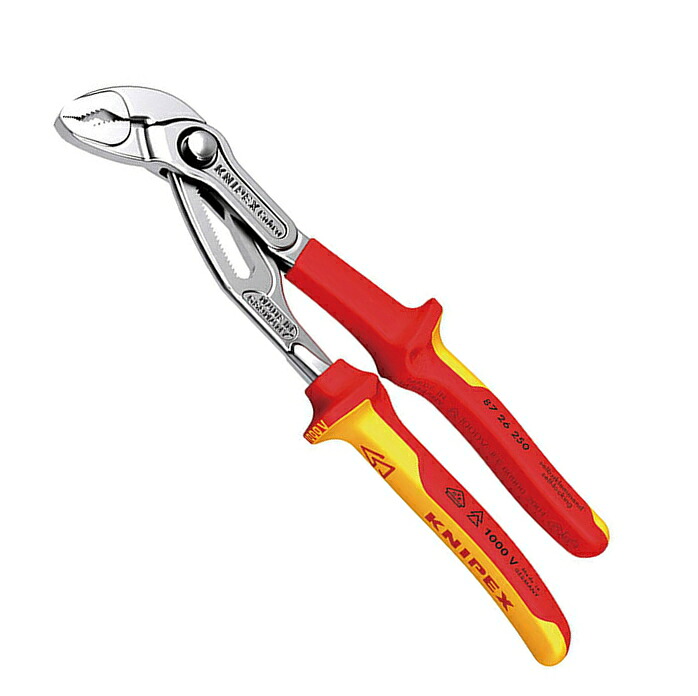 KNIPEX(クニペックス) 絶縁コブラ ウォーターポンププライヤー 1000V 8726-250