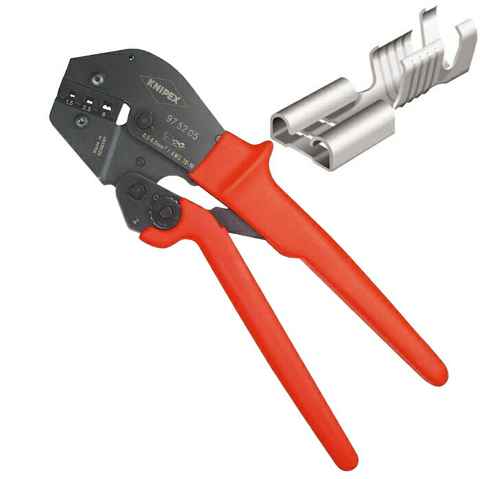 KNIPEX(クニペックス)　 オープンバレル端子用圧着ペンチ　 9752-05 27,765円
