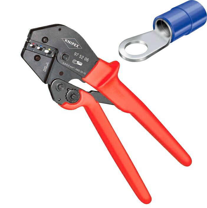 KNIPEX(クニペックス)　 絶縁端子用圧着ペンチ　 9752-06