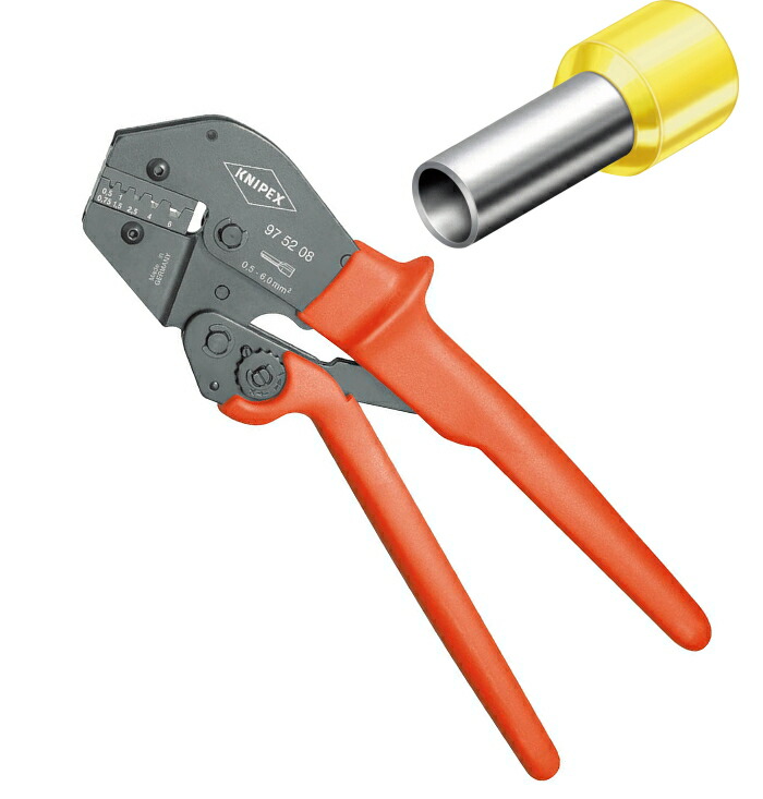 KNIPEX(クニペックス)　 エンドスリーブ用圧着ペンチ　 9752-08