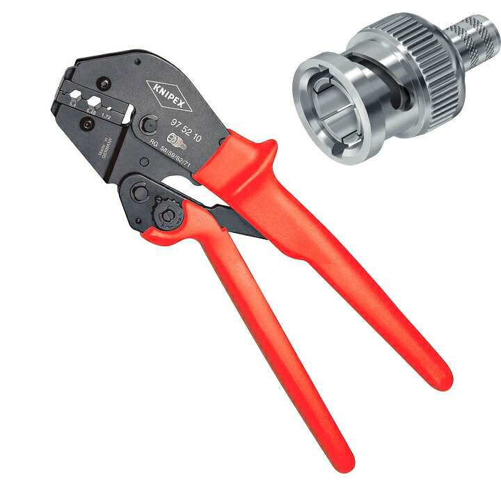 KNIPEX(クニペックス)　 Ｃｏａｘ・ＢＮＣ・ＴＮＣコネクター用圧着ペンチ　 9752-10