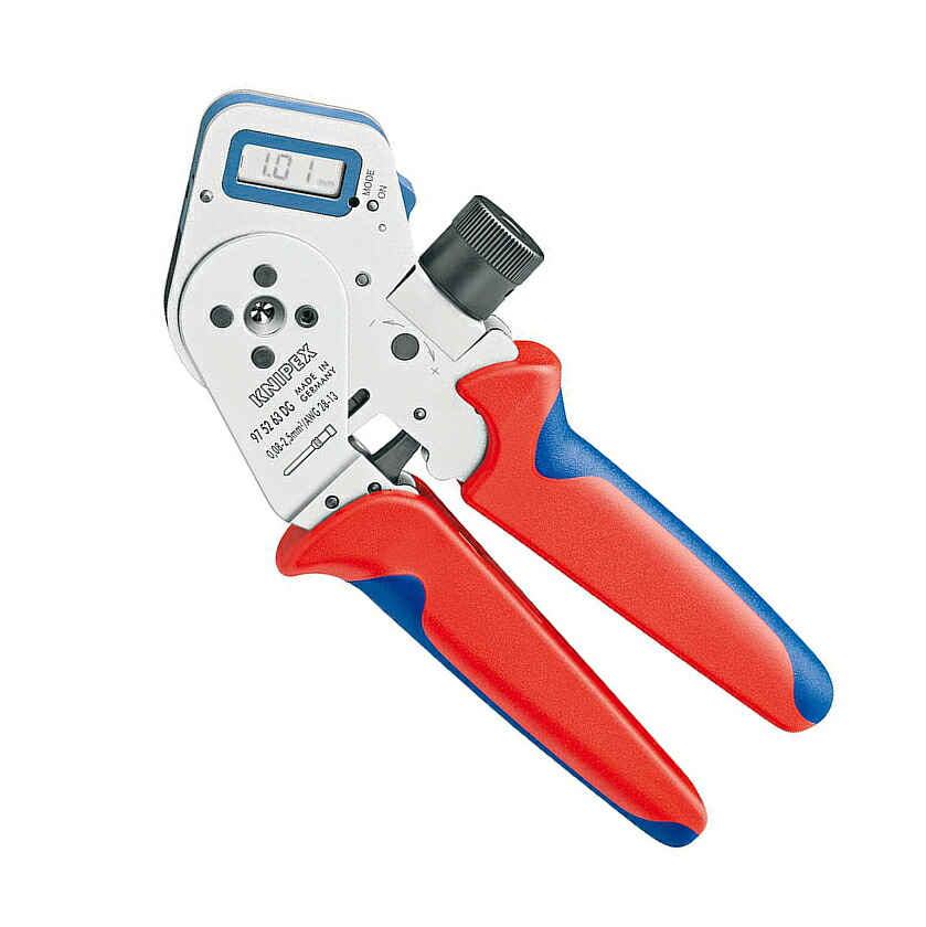 KNIPEX(クニペックス)　クローズドバレル4インテンド用デジタル圧着ペンチ　9752-63DG｜工具のお店　モンジュＳＨＯＰ