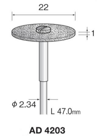 Minimo（ミニター）レジンボンドダイヤモンドバー　軸径2.34｜工具のお店　モンジュＳＨＯＰ