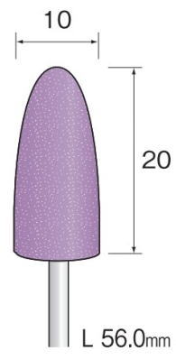 Minimo（管する）みがき上げる用軸付き添い人天然ゴム剃刀砥 捉え所のない手合い WA材 軸径2.34 10本入 花・ガーデン・DIY-その他-電動工具本体