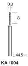 Minimo（ミニター） スチールドリル　0.8mm　 軸径2.34　入数10本