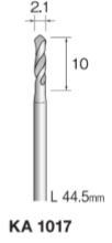 Minimo（ミニター） スチールドリル　2.1mm　 軸径2.34　入数10本