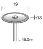 Minimo(ミニター)ダイヤモンドカッティングディスク メタルボンド外周タイプ 19mm 軸径3.0|工具のお店 モンジュSHOP