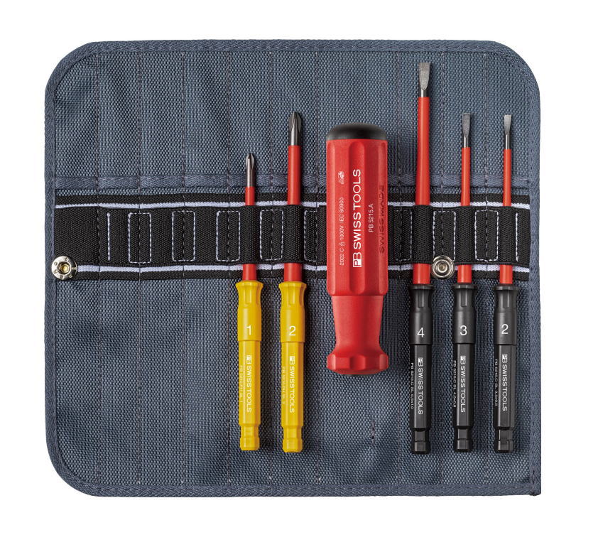 PB SWISS TOOLS　差替式絶縁ドライバーセット　5本組　No.5216.SU｜工具のお店　モンジュＳＨＯＰ