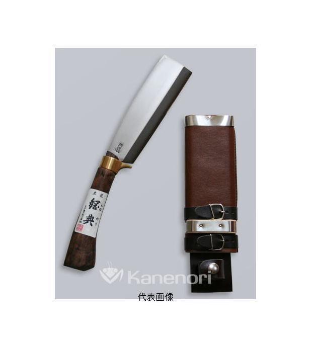 五十嵐刃物　 鋼付き最高級鞘鉈　 鍔付コブ柄　180mm