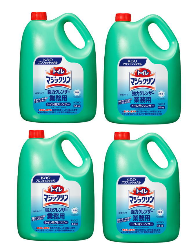 花王トイレマジックリンクレンザータイプ業務用　4.5L　4個｜工具のお店　モンジュＳＨＯＰ