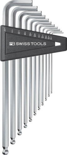 PB SWISS TOOLS ボール付ロング六角棒レンチセット(インチ) 212ZLH-12