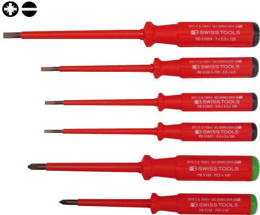 PB SWISS TOOLS　絶縁ドライバーセット　5543｜工具のお店　モンジュＳＨＯＰ