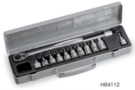 トネ(TONE)12.7(1/2")ヘキサゴンソケットレンチセットインチサイズHB4112｜工具のお店　モンジュＳＨＯＰ