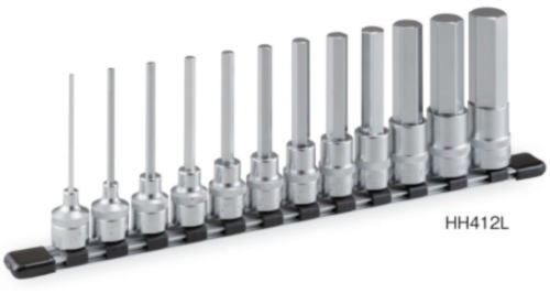 トネ(TONE)12.7(1/2")ロングヘキサゴンソケットセット(ホルダー付)HH412L|工具のお店 モンジュSHOP