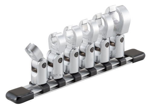 トネ(TONE)9.5(3/8")フレックスクロウフットレンチセットHSCF306F|工具のお店 モンジュSHOP