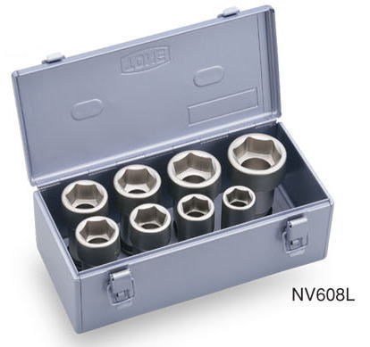 トネ(TONE)19.0(3/4")インパクト用ロングソケットセット(メタルトレーケース仕様)NV608L|工具のお店 モンジュSHOP