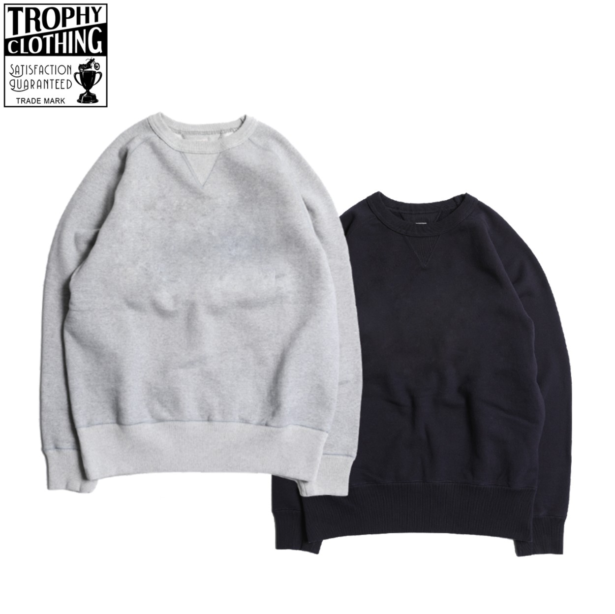 TROPHY CLOTHING / トロフィークロージング / \"Freedom Sleeve Sweatshirt\"" /  汗水 /  調教師 / 無地"