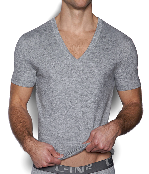 【楽天市場】C-IN2 ディープVネックTシャツ 深Vネック半袖Tシャツ CORE インナーTシャツ コットン100％ 無地 シーインツー