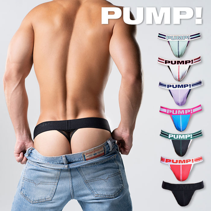 メンズTバック メンズ Tバック サポーター PUMP UNDERWEAR LOW RISE THONG パンプ ローライズ ストレッチ スポーツ 吸汗速乾 メンズ パンツ 下着 メンズ下着 男性下着 アンダーウェア ブランド セクシー おしゃれ かっこいい プレゼント ギフト