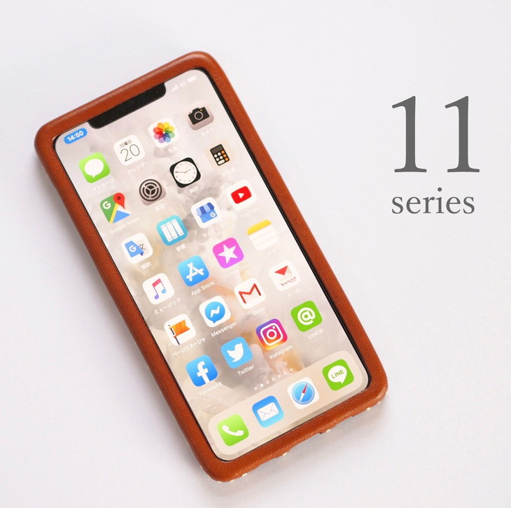 iPhoneケース　シンプルレザースマホケース 11/11pro/11proMax 革 日本製 レザー 手作り | おしゃれ かわいい メンズ レディース プレゼント 石川県 七尾市 能登 送料無料【WS】