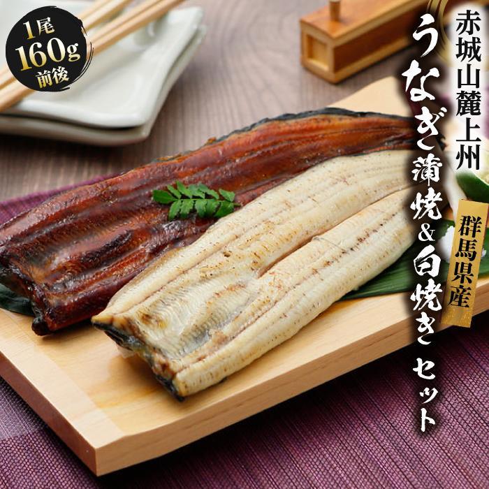 赤城山麓上州うなぎ 蒲焼＆白焼きセット 各1尾 【WS】