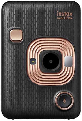 FUJIFILM チェキ インスタントカメラ スマホプリンター instax mini LiPlay エレガントブラック INS MINI HM1 ELEGANT BLACK