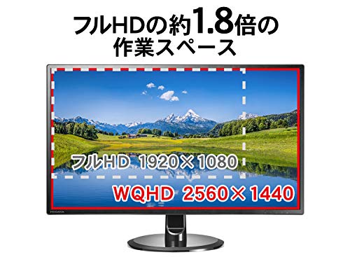 IODATA モニター 27インチ WQHD ADSパネル 非光沢 (HDMI×3/DisplayPort