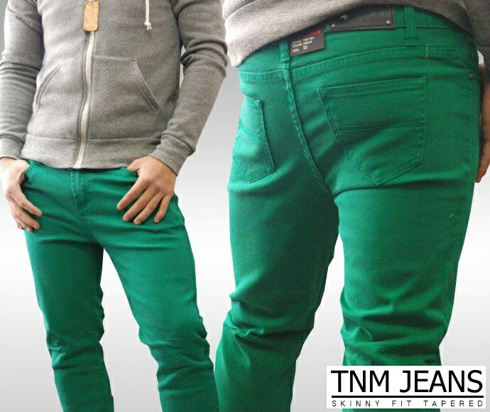 楽天市場 送料無料 Tnmジーンズ メンズ スキニー カラーデニム グリーン ジーンズ スリム パンツ ストレッチ スキニーパンツ スキニージーンズ カラーパンツ チノパン La Jeans インポート ファッション セレブ スタイル ウェア ヌーディー ストリート カジュアル デニム